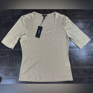 NWT Basler Gold Luxury Top Women’s Size 38 / US 8